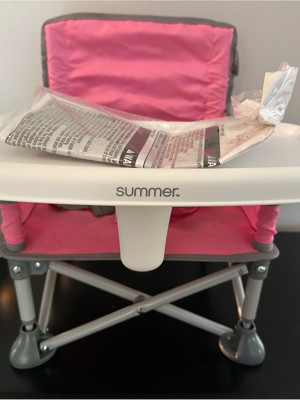 Summer Pink Foldable Kids Booster Seat